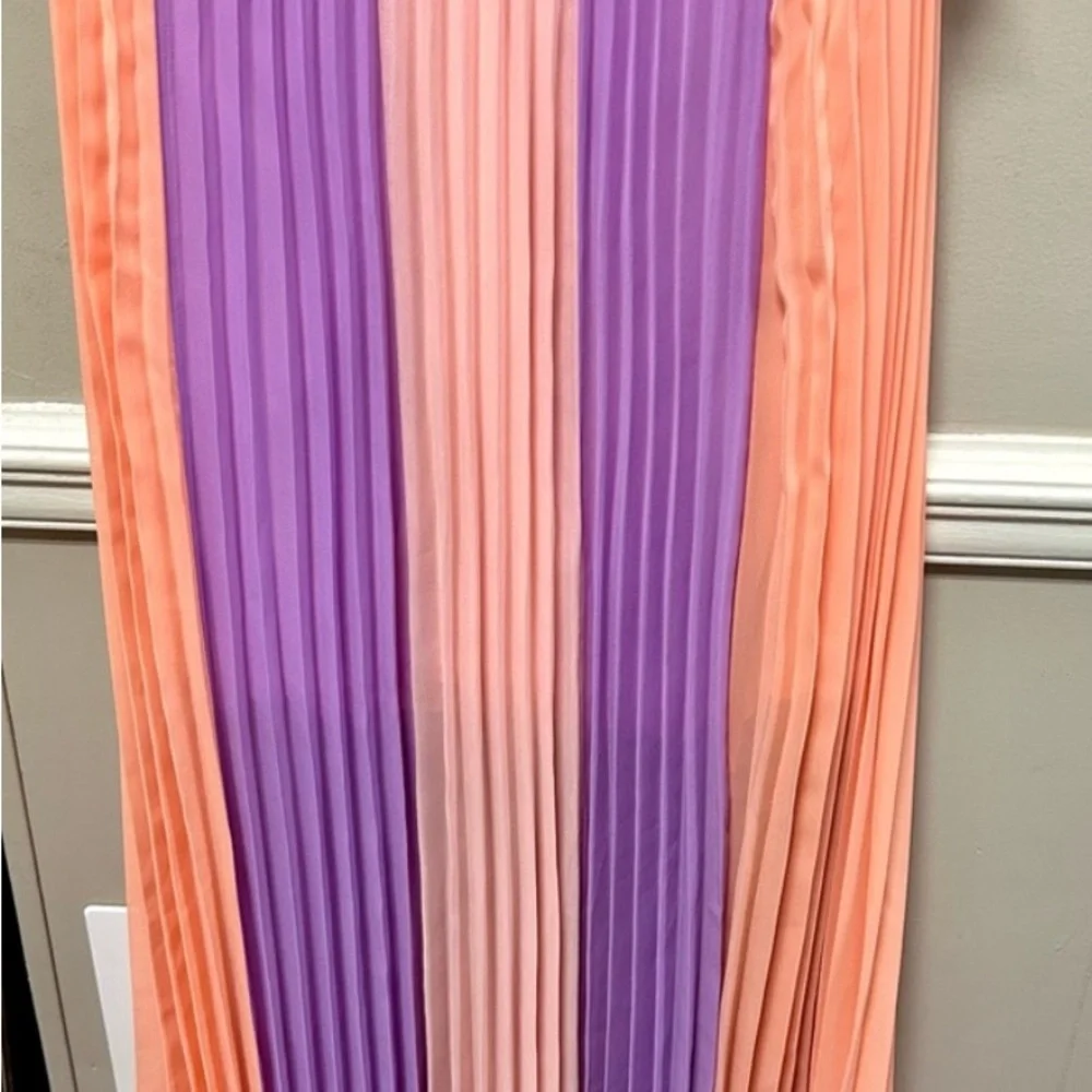 Chic Lavender and Peach Dress - Picture 4 of 7